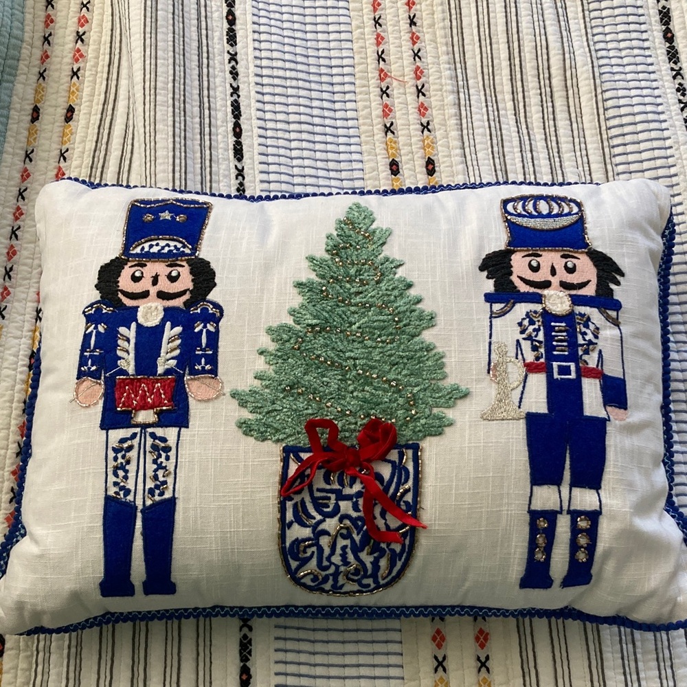 Brand new drummer decorative beaded pillow